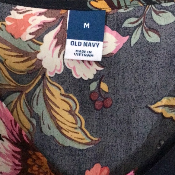 Old Navy Satin Tank in navy blue. - Picture 2 of 4